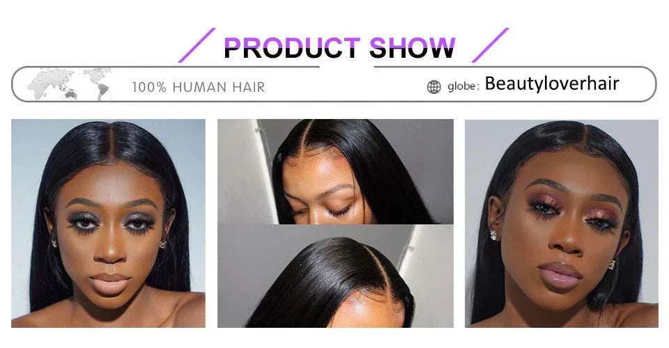 13x4 Transparent Lace Frontal – Brazilian Straight Human Hair Closure 4x4, 5x5, 6x6, 24 Inch for Women