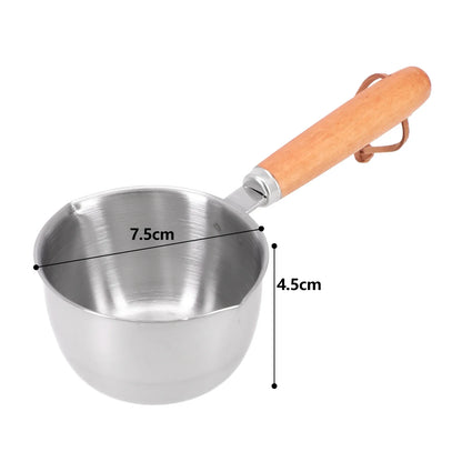 Stainless Steel Saucepan – Hot Oil & Milk Pan for Boiling, Melting & Kitchen Cooking