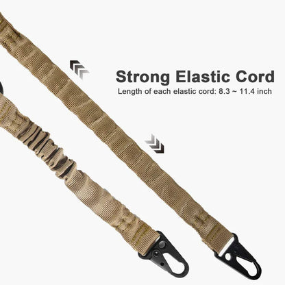 Two Points Rifle Sling with Length Adjuster | Traditional Sling with QD Metal Hook | Outdoor Tactical Sling Shoulder Straps