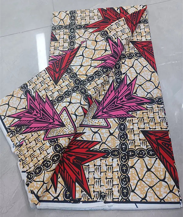 100% Cotton Ankara Wax Fabric - High Quality Soft Real Dutch Pagne Print for Dresses & Sewing