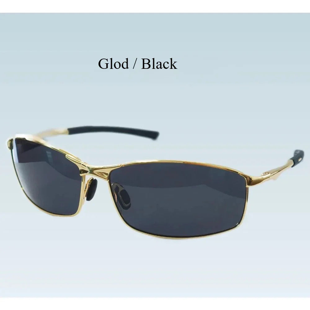 Aoron Polarized Sunglasses — Unisex Driving Mirror Sun Glasses with Metal Frame & UV400