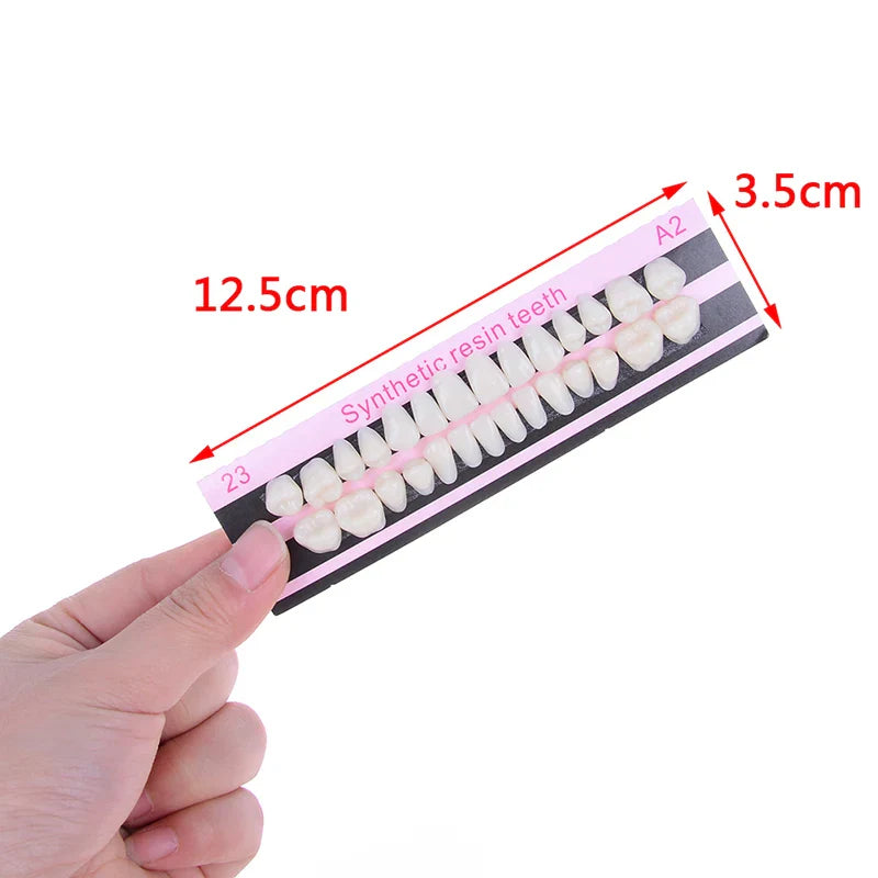 Ultra-Thin Resin Dental Veneers — Temporary Upper & Lower Teeth Whitening Veneer, Shade A2 (#23)