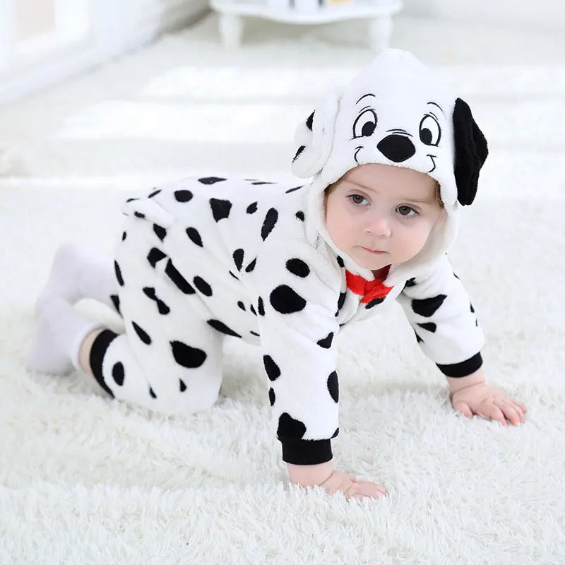 Cute Green Monster Kigurumi Onesie - Warm Winter Cosplay Jumpsuit for Babies & Kids 0-3 Years