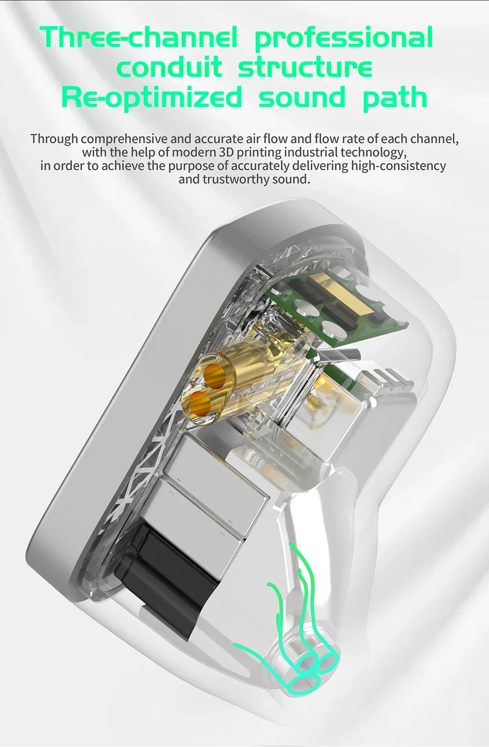 KZ AS16 Pro In-Ear Earphones – 16BA Balanced Armature HIFI Bass Noise-Cancelling Sport Headset