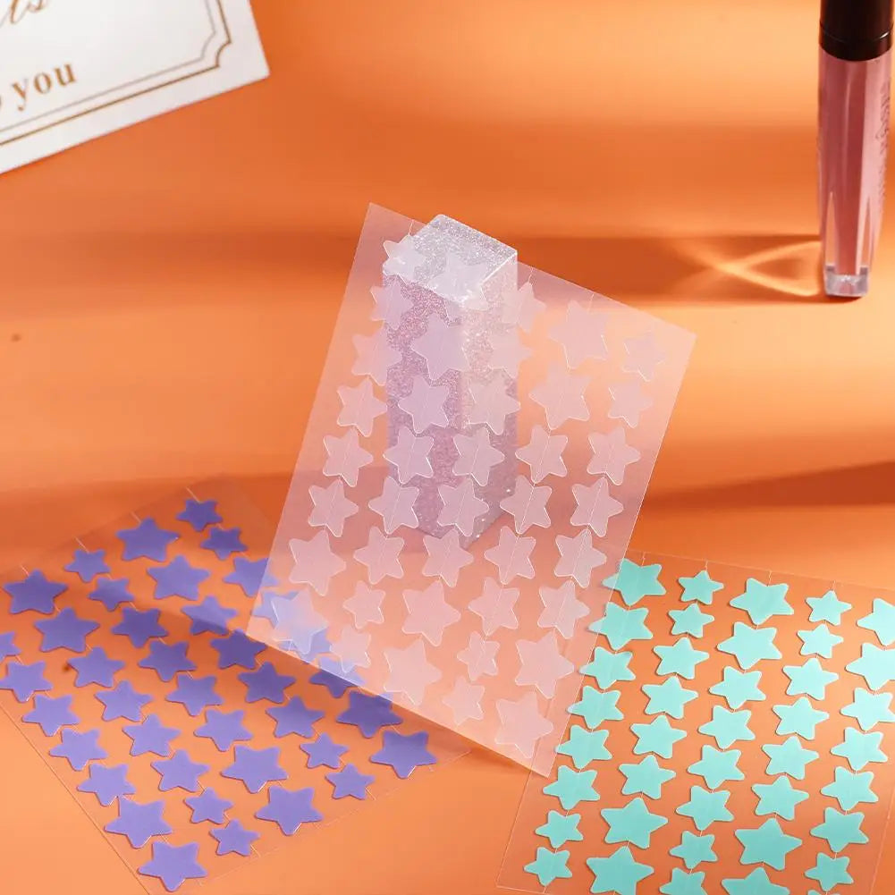 Colorful Star-Shaped PE Pimple Patches – Invisible Acne Spot Stickers for Skin Care and Makeup Concealer