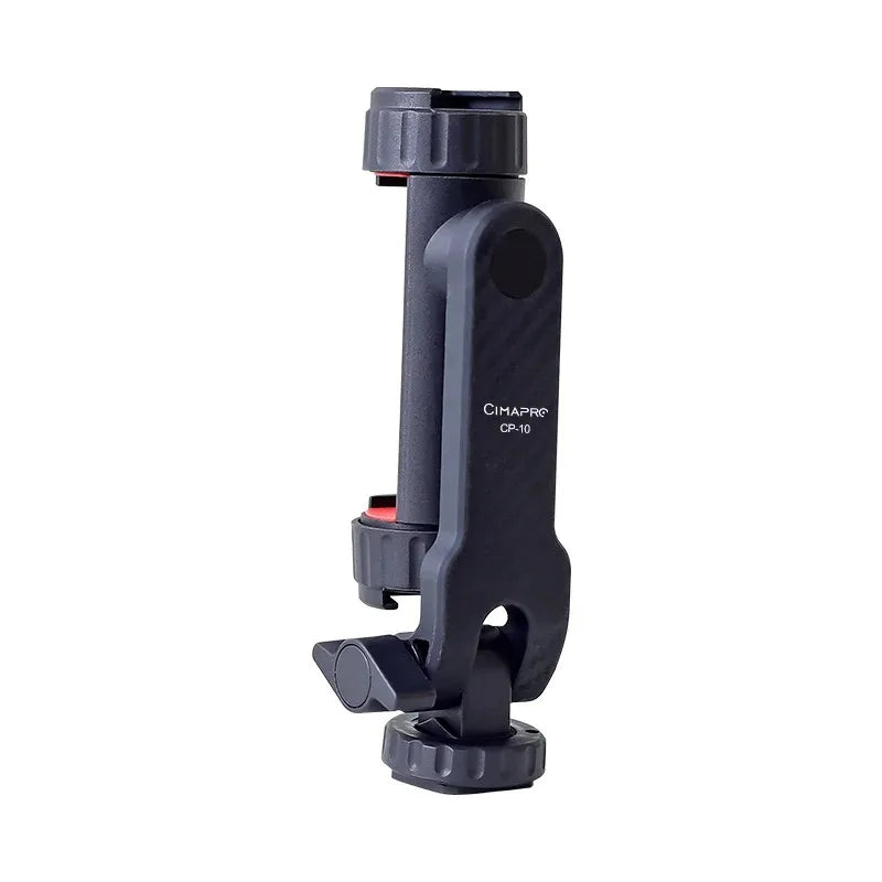 Vertical Shooting Phone & DSLR Monitor Mount Clamp – Tripod Holder for Smartphone Vlogging