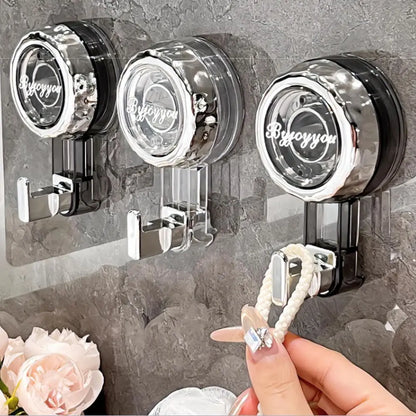 Fashion Powerful Reusable Suction Cup Hooks – Heavy Duty Traceless Shower & Clothes Hooks