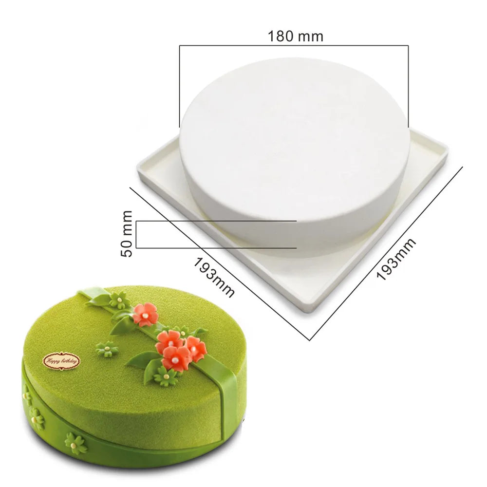 Round Corrugated Big Flower Silicone Mousse Cake Mold – Taiji French Dessert Baking & Chocolate Pudding Tool