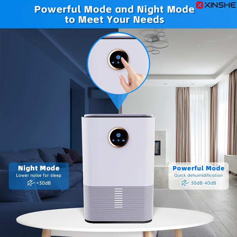 Dehumidifier – 1.2L Large Tank, Covers Up to 80m², Suitable for Home, Bedroom, Office & Kitchen, EU/US Plug