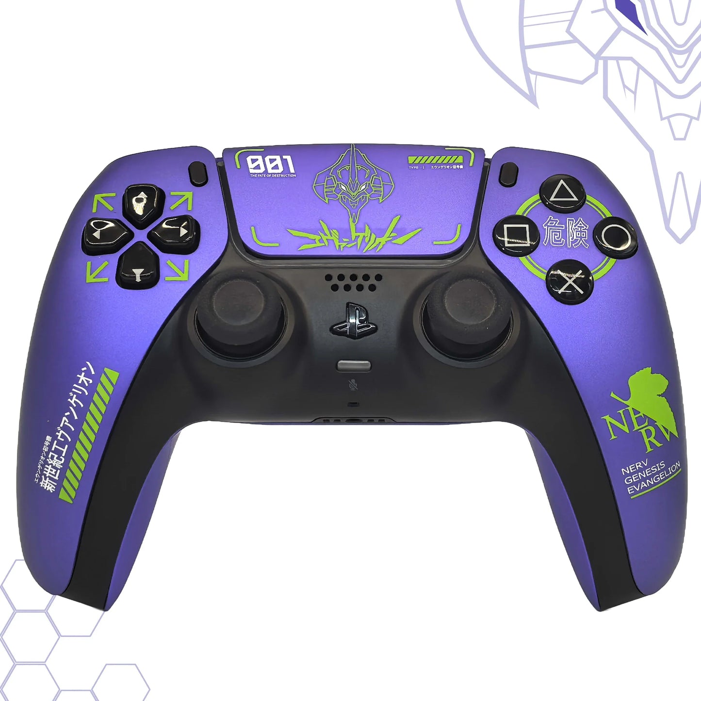 Purple Metallic PS5 Controller Shell Faceplate – DualSense Replacement Cover with Touchpad (BDM-010 to 050)