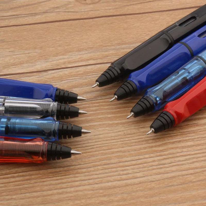 High Quality Transparent White Piston Fountain Pen with Bullet Nib 0.38mm/0.5mm for Office & School Stationery