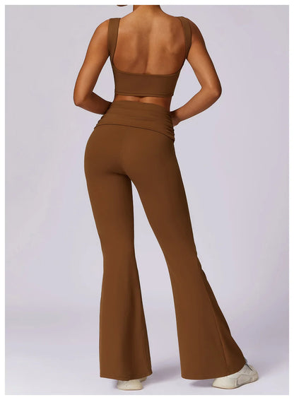 NCLAGEN Women’s High-Support Sports Bra – Breathable Open-Back Yoga & Fitness Tank Top with Removable Pads