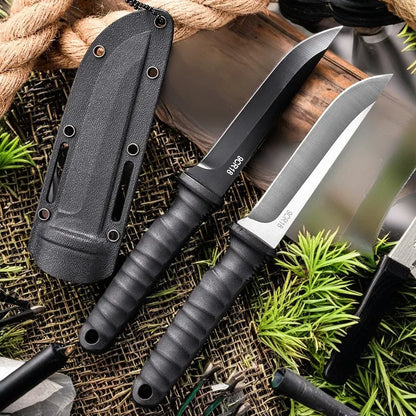 5Cr15Mov Stainless Steel Meat Cleaver – Sharp Boning Knife with Holster & Multifunction Vegetable Peeler