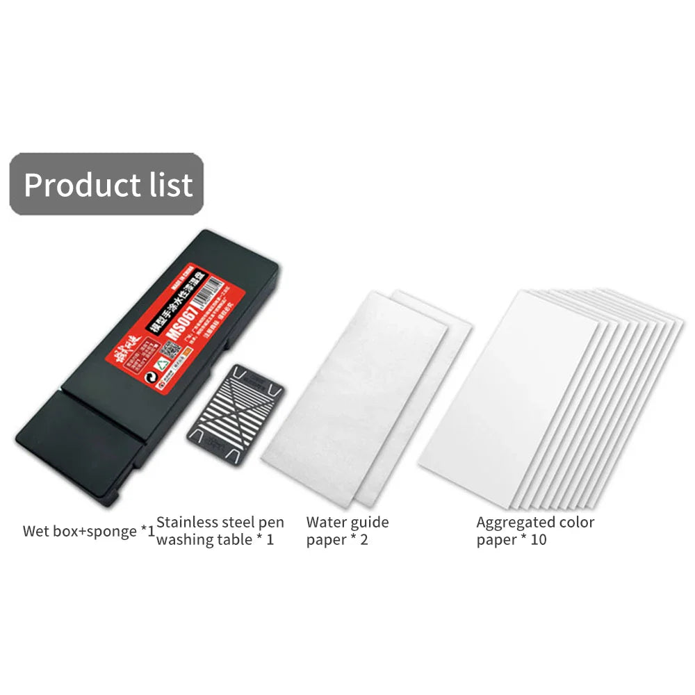 Portable Wet Palette for Acrylic Painting: Model Coloring Tray with Paint Holder - Ideal for Miniatures, Modeling, and Paint Tools