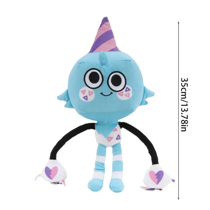 Kawaii Dandy's World Plush Toys – Twisted Eggson Painted Pattern Game Peripheral for Kids, Birthday & Xmas Gift