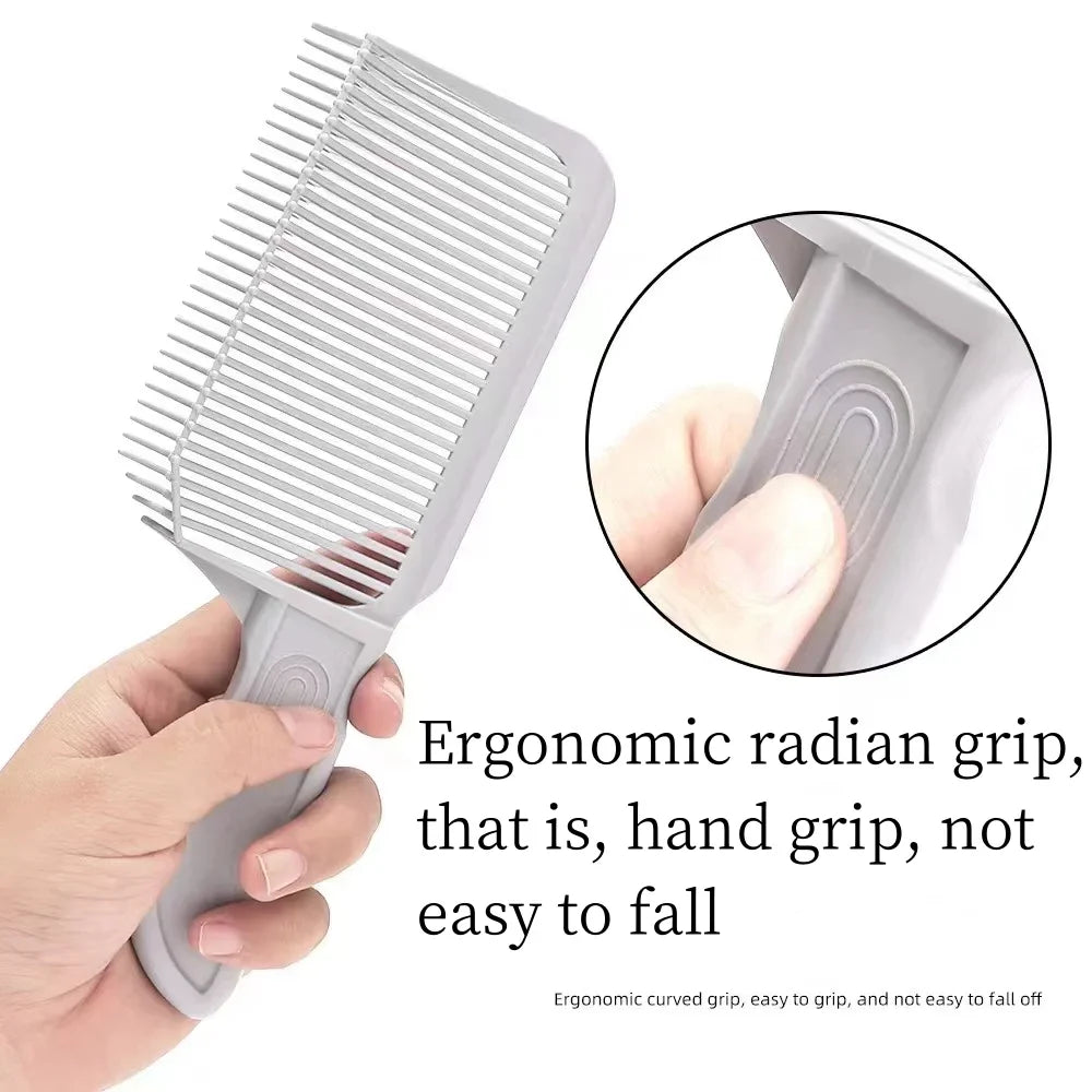 Men's Styling Comb Set - Blending, Fading, and Positioning Combs, Arc Flat Utility Comb for Men's Hair Styling Supplies