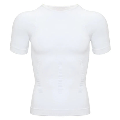 Men’s Weight Loss Body Shaper T-Shirt – Slimming Compression Gynecomastia Undershirt Waist Trainer Muscle Tank Top