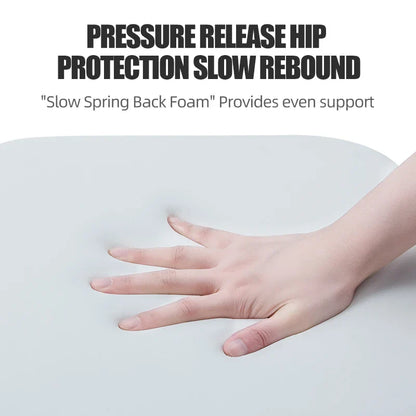 Ergonomic Memory Foam Seat Cushion – Hemorrhoid Relief Office & Student Chair Cushion for Long Sitting Comfort & Pressure Support