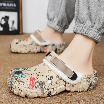 Men’s & Women’s Winter Slippers – Soft Plush Indoor, Non-Slip Removable Sandals, Big Size 47