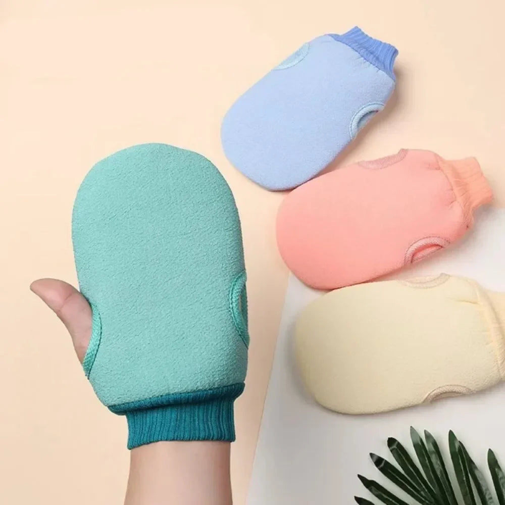 Exfoliating Shower Scrub Mitt – SPA Bath Glove for Peeling Dead Skin & Body Massage Cleaning