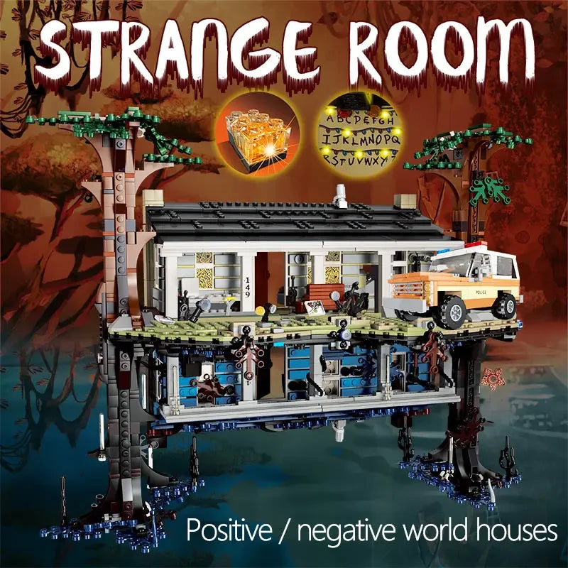 HOT TOY 2499Pcs Stranger Things The Upside Down Building Blocks – Compatible 75810 Model Kit for Kids & Adults
