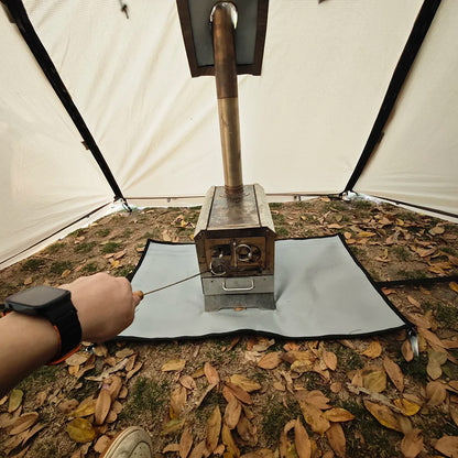 Fireproof Hot Tent for 2 People – Waterproof Extend Dome with Stove Jack & Snow Skirt, 4-Season Camping, Hiking, Hunting Winter Shelter