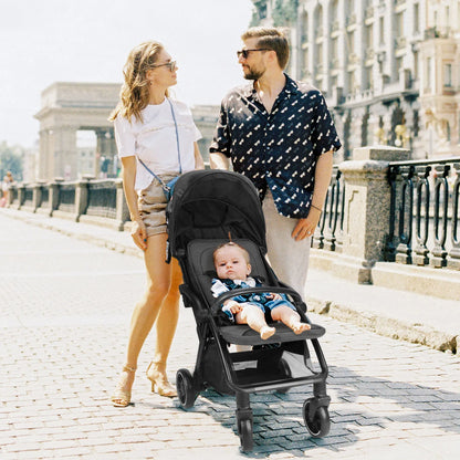 Foldable Luxury Baby Stroller Seat with 360° Swivel – Portable Newborn & Toddler Carriage
