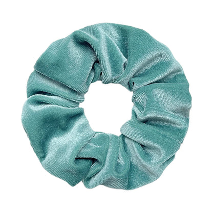 Vintage Velvet Hair Scrunchies for Women & Girls – Solid Color Ponytail Holder Elastic Hair Bands, Soft Fashion Hair Ties Accessories