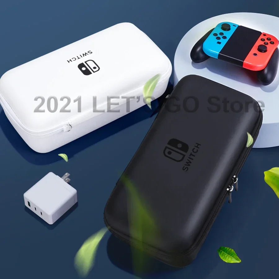 Newest Nintendo Switch/OLED Protective Portable Travel Carrying Case: Pouch Storage Bag for Console and Accessories - Keep Your Gear Safe On-The-Go!
