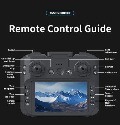 Xiaomi Drone X226/X226VR 8K HD Wide-Angle Camera WiFi FPV Foldable Quadcopter with Large Screen