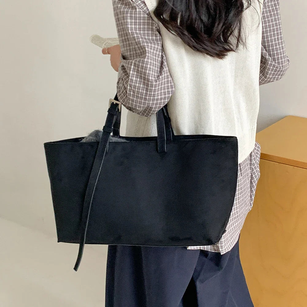 Women's Casual PU Leather Tote Bag – Soft Shoulder Handbag Large Capacity Shopper Purse 2026 New