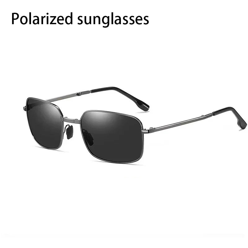 2023 Foldable Polarized Sunglasses – High-Quality Vintage Metal Frame UV400 for Men & Women