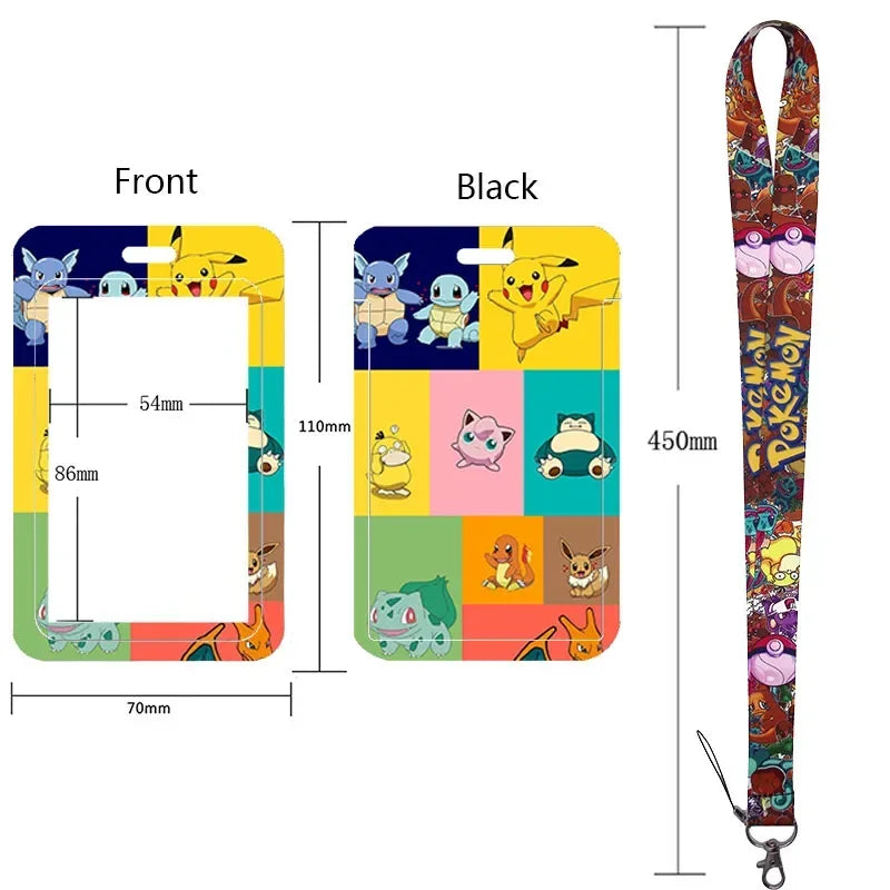 Pikachu Neck Strap Lanyard for Keys – ID Badge Holder, Keychain, Key Rings, Fashion Accessory Gift