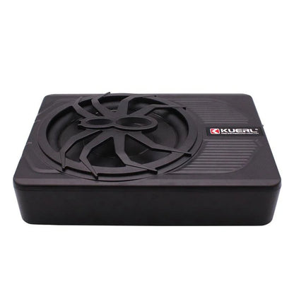 10 Inch Car Audio Subwoofer – 150W RMS Active Stereo, High Power Pure Bass Slim Speaker for Under-Seat Installation