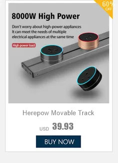 Herepow 118 Series Dual USB Wall Socket - Thailand & American Standard Smart Plug Adapter with Type-C 3.1A Fast Charging