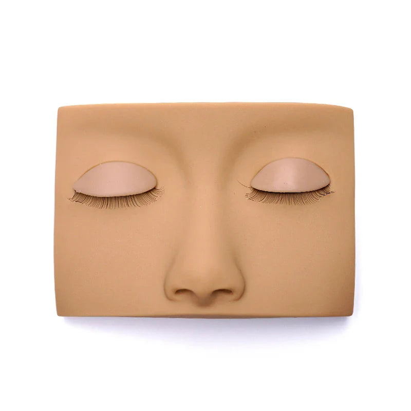 Eyelash Extension Mannequin Head – Practice Makeup Tool with Removable Replacement Eyelids for Training