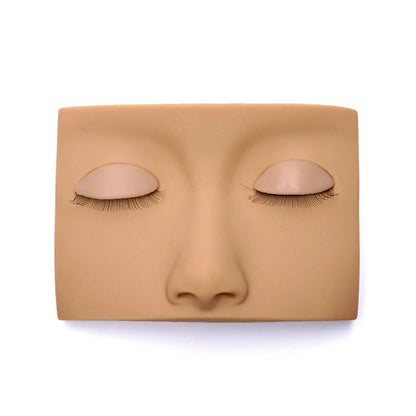 Eyelash Extension Mannequin Head – Practice Makeup Tool with Removable Replacement Eyelids for Training