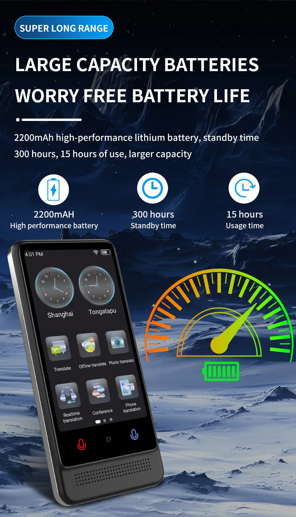 Intelligent Offline Translator – 137 Languages, AI ChatGPT Translation Device for Polish, Ukrainian, Turkish, Russian & More