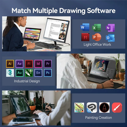 UGEE S640 6-Inch Graphic Drawing Tablet – Digital Pen Pad with 8192 Stylus for Windows, Mac, Android, Laptop