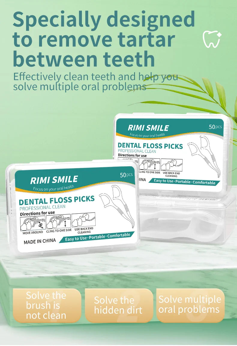 50/150/300/600/1000 PCS Dental Floss Sticks - Oral Care Tools for Effective Cleaning