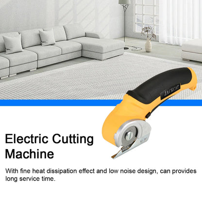 6mm Electric Rotary Cutter – Fabric, Paperboard, Leather, and Plastic Trimmer Scissors for Precise Cutting