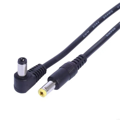E28E 85W DC Power Cable - DC5521 to DC5525 90 Degree Adapter Cord for Electronic Devices & Power Connections