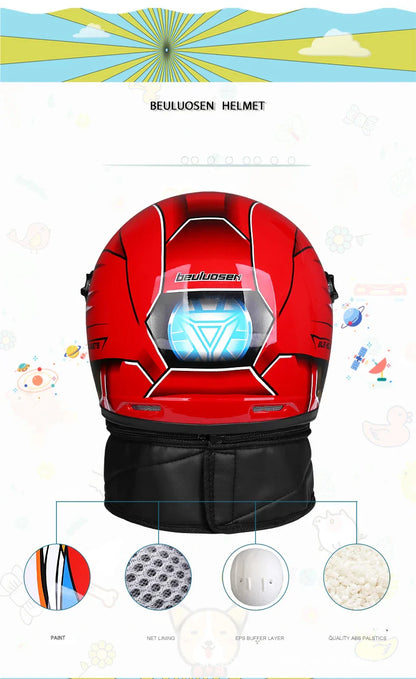 Children's Motorcycle Helmet - Boys & Girls Safety Half Helmet for Summer, Scooter & Bike Accessories for Kids