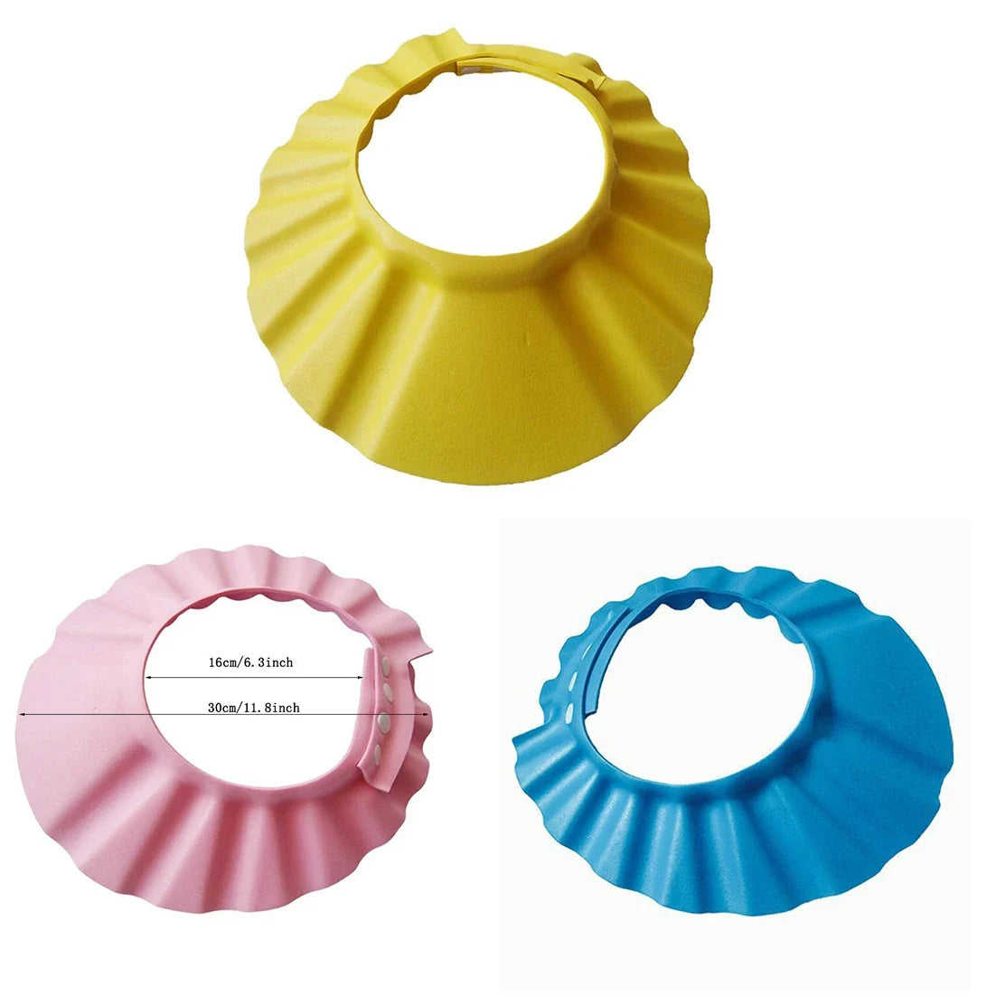 Adjustable Baby Shower Shampoo Cap - Waterproof Hair Wash Shield Hat for Kids Bath Time