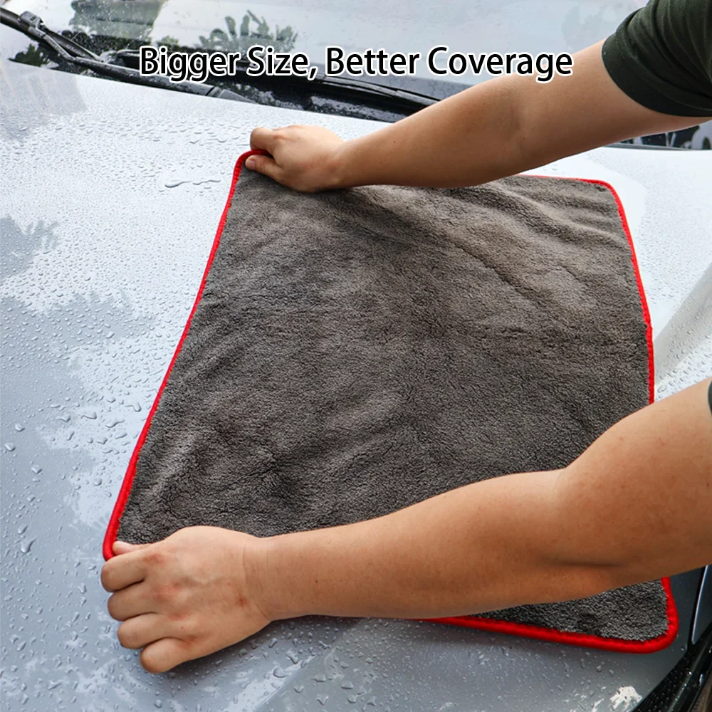 AUTOBRIGHT 1200GSM Microfiber Car Cleaning Towels – Ultra-Soft Wash & Dry Cloths