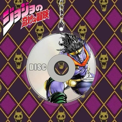 Anime Acrylic Keychain - JoJo Bizarre Adventure Cosplay Figure Charm for Bags, Desk Decor & Holiday Gift