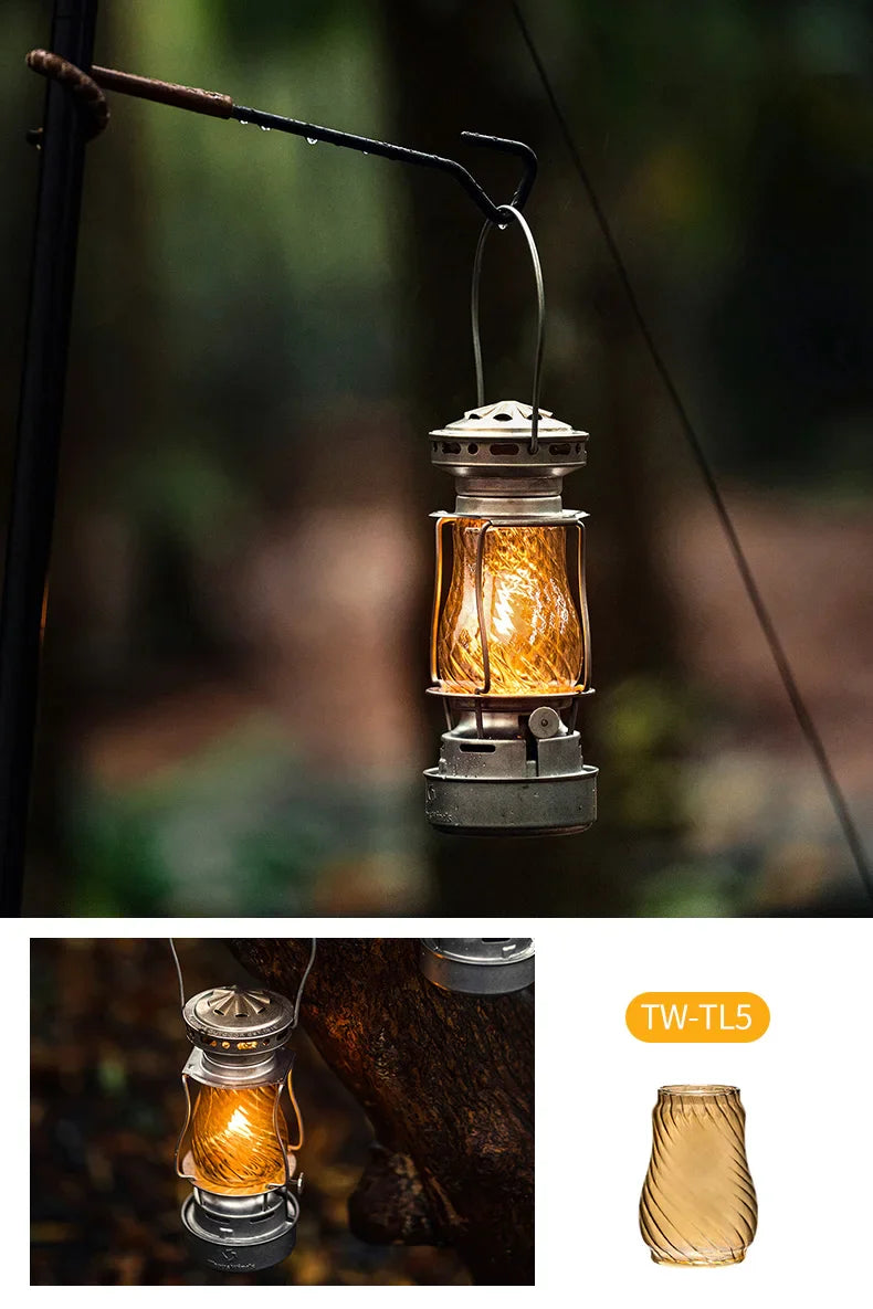 ThousWinds Twilight Kerosene Camping Lantern – Portable Retro Oil Lamp for Outdoor Picnic and Backpacking
