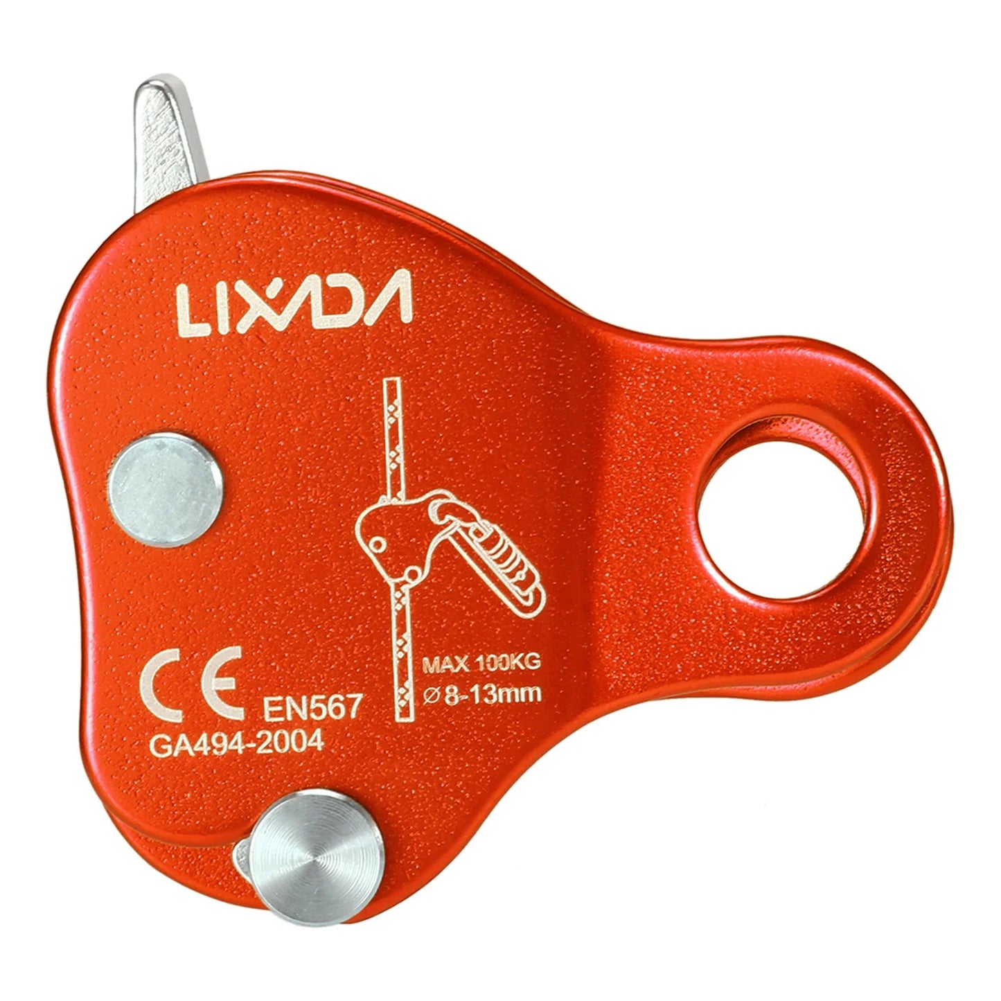 Climbing Ascender Belay Device – Arborist Rope Protection Grip for 8-13MM Outdoor Mountain Climbing Rigging