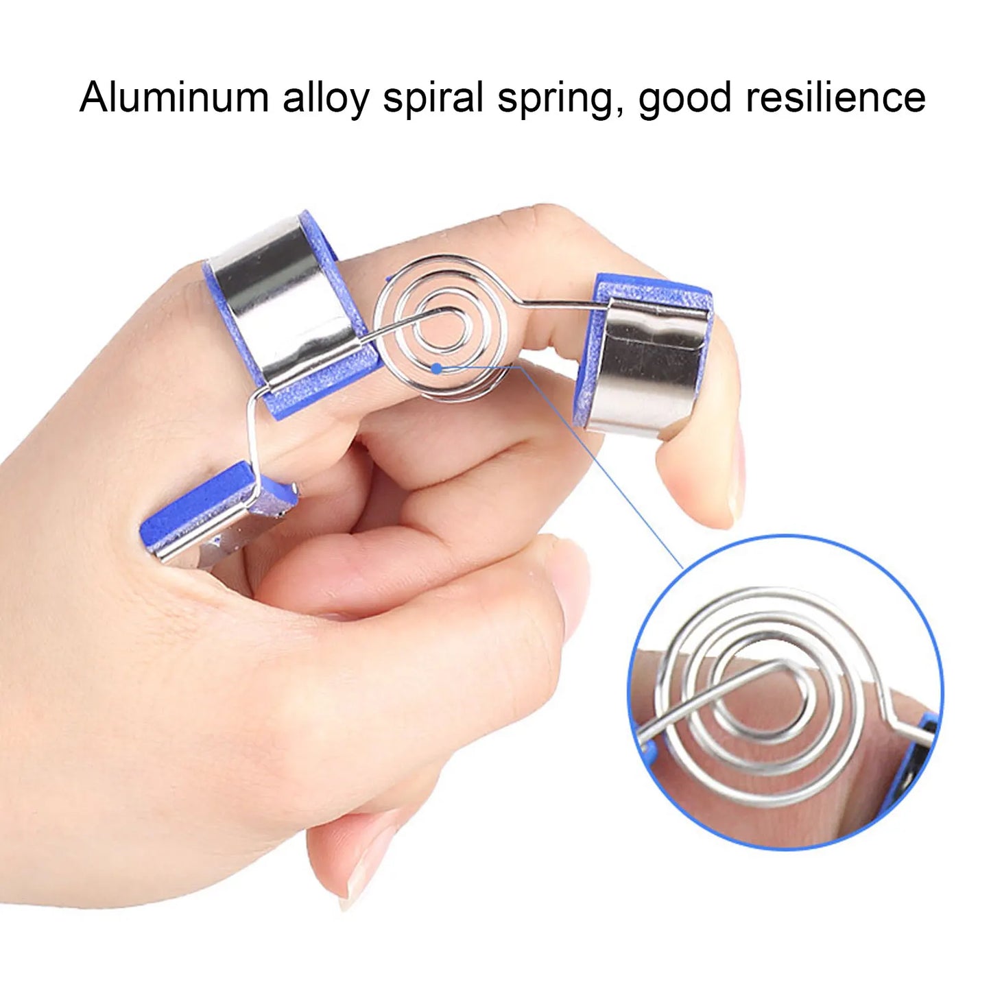Spring Finger Splint — Adjustable Extension Training Aid for Finger Sprain Rehabilitation