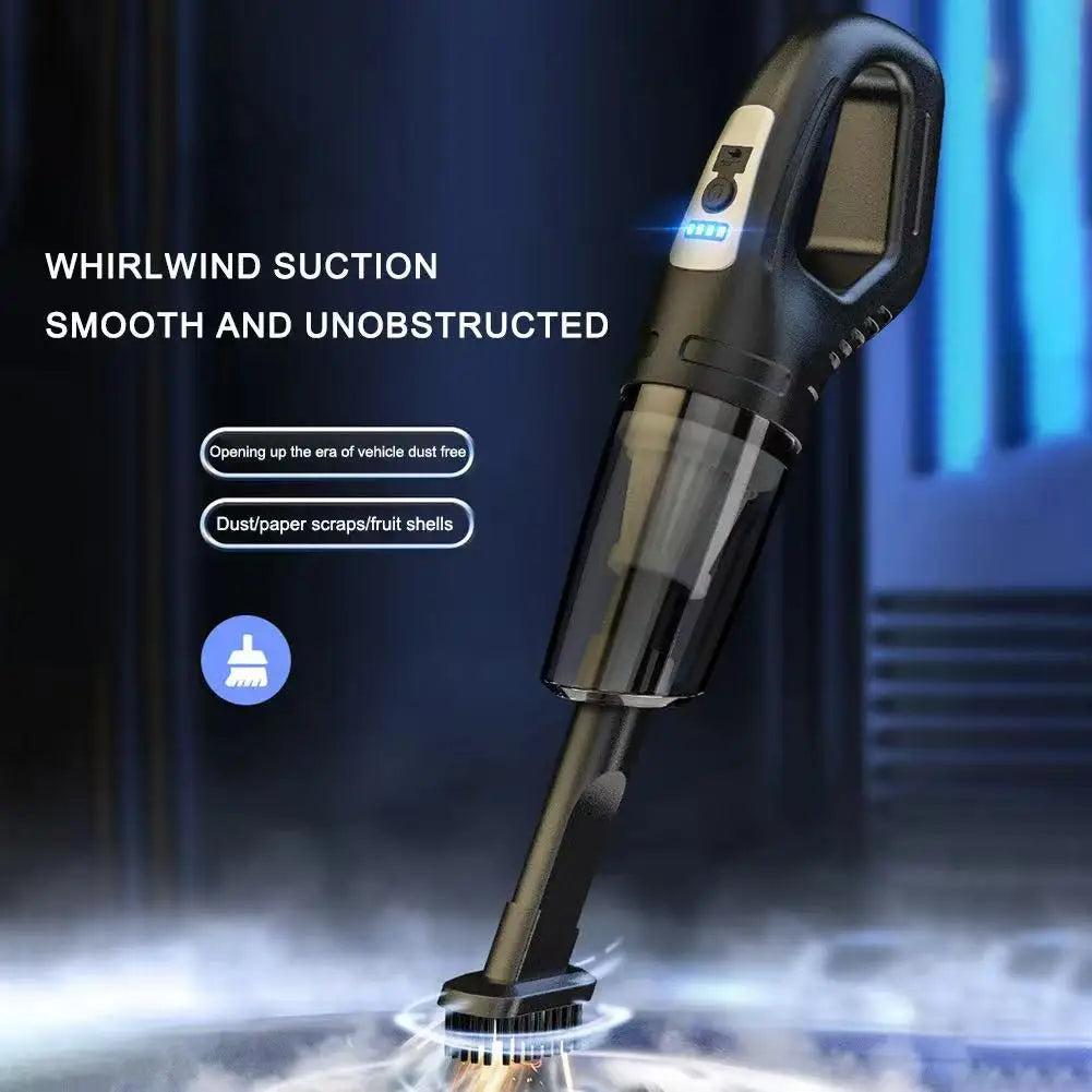 Wireless Handheld Vacuum Cleaner – Powerful Suction, Quick-Charge Rechargeable Cleaner for Car, Home & Pet Hair